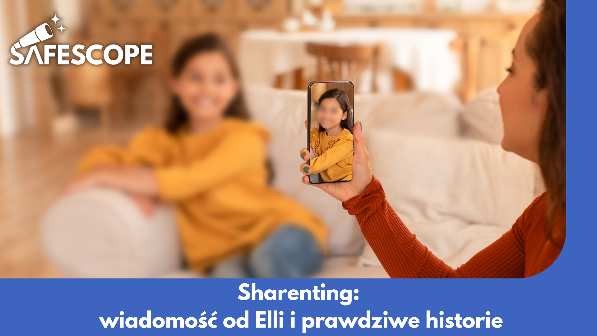 Mama robiąca zdjęcie dziecku, sharenting i udostępnianie wizerunku dzieci w sieci